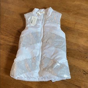 White sparkly Children's vest